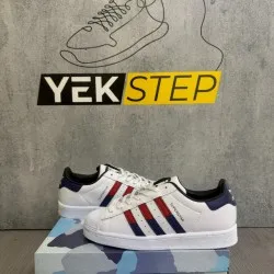 Adidas Süperstar Çift Logo kırmızı Mavi